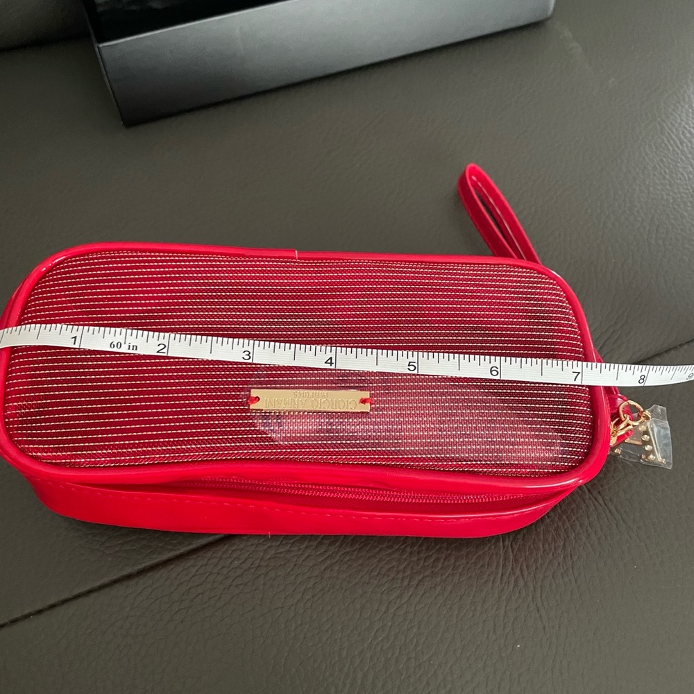 Giorgio Armani Vibrant Red Cosmetic Bag - Picture 8 of 17
